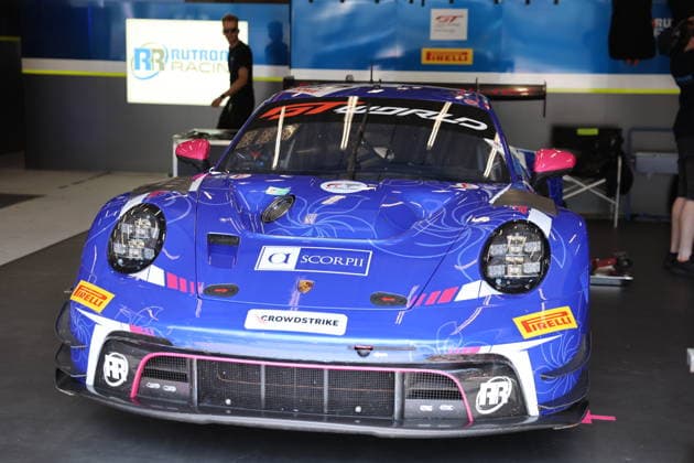 RECORD DATE NOT STATED 97 Michelle Gatting (DNK) Antares Au (HKG) Martin Rump (LET) Sven Mueller (GER), Porsche 911 GT3 R Evo, Team: Rutronic Racing (GER) in der Box BEL, Motorsport, CrowdStrike 24H Of Spa, Spa-Francorchamps, Circuit Spa-Francorchamps, Belgien, Mittwoch, Parade, 24.06.2026 BEL, Motorsport, CrowdStrike 24H Of Spa, Spa-Francorchamps, Circuit Spa-Francorchamps, Belgien, Mittwoch, Parade, 24.06.2026 Spa-Francorchamps *** 97 Michelle Gatting (DNK) Antares Au (HKG) Martin Rump (LET) Sven Mueller (GER), Porsche 911 GT3 R Evo, Team Rutronic Racing (GER) in the pits (BEL), Motorsports, CrowdStrike 24H of Spa, Spa-Francorchamps, Circuit Spa Francorchamps, Belgium, Wednesday, parade, June 24, 2026 BEL, motorsports, CrowdStrike 24H of Spa, Spa Francorchamps, Circuit de Spa-Francorchamps, Belgium, Wednesday, Parade, June 24, 2026, Spa-Francorchamps Copyright: xEibner-Pressefoto JuergenxAugstx EP_JAT