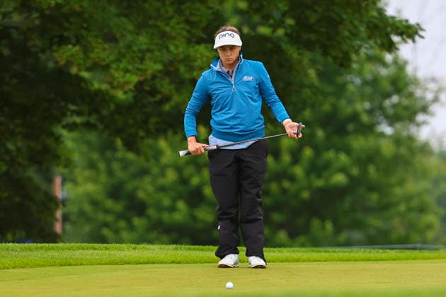 June 25, 2026, Chaska, Minnesota, United States: Amanda Doherty prepares for a putt at hole two. This is the first day of the 2026 KPMG WomenÃ¢â‚¬â ¢s PGA, Golf Herren Championship at Hazeltine National Golf Course in Chaska Minnesota. 2026 KPMG WomenÃ¢â‚¬â ¢S PGA Championship - Day 1  - ZUMAt166 20260625_zsp_t166_011 Copyright: xMichaelxTurnerx