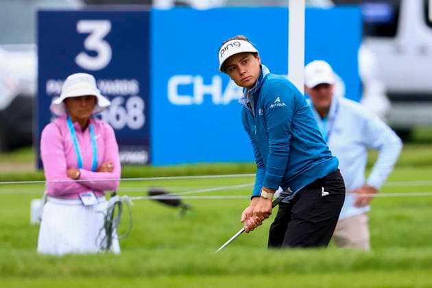 June 25, 2026, Chaska, Minnesota, United States: AMANDA DOHERTY prepares for a shot near the green at hole two. This is the first day of the 2026 KPMG WomenÃ¢â‚¬â ¢s PGA, Golf Herren Championship at Hazeltine National Golf Course in Chaska Minnesota. 2026 KPMG WomenÃ¢â‚¬â ¢S PGA Championship - Day 1  - ZUMAt166 20260625_zsp_t166_015 Copyright: xMichaelxTurnerx