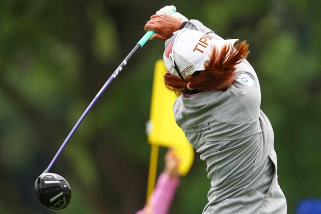 June 25, 2026, Chaska, Minnesota, United States: PORNANONG PHATLUM tees off at hole three. This is the first day of the 2026 KPMG WomenÃ¢â‚¬â ¢s PGA, Golf Herren Championship at Hazeltine National Golf Course in Chaska Minnesota. Chaska United States - ZUMAt166 20260625_zsp_t166_019 Copyright: xMichaelxTurnerx