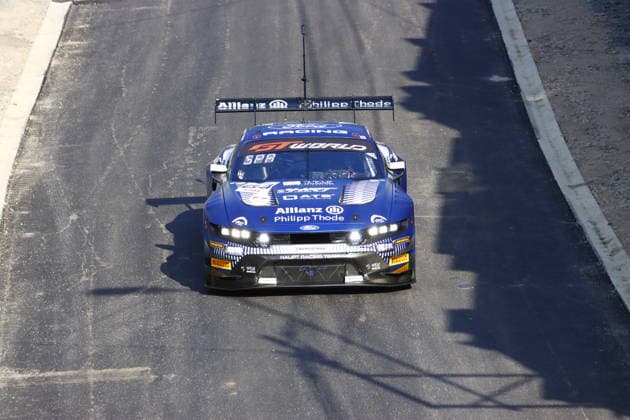 RECORD DATE NOT STATED 64 Arjun Maini (IND) Fabio Scherer (CHE) Thomas Drouet (FRA), Ford Mustang GT3 Evo, Team: HRT Ford Racing (GER) bei der Parade in den Strassen von Spa BEL, Motorsport, CrowdStrike 24H Of Spa, Spa-Francorchamps, Circuit Spa-Francorchamps, Belgien, Mittwoch, Parade, 24.06.2026 BEL, Motorsport, CrowdStrike 24H Of Spa, Spa-Francorchamps, Circuit Spa-Francorchamps, Belgien, Mittwoch, Parade, 24.06.2026 Spa-Francorchamps *** 64 Arjun Maini (IND), Fabio Scherer (CHE), Thomas Drouet (FRA), Ford Mustang GT3 Evo, Team HRT Ford Racing (GER) during the parade through the streets of Spa (BEL), Motorsports, CrowdStrike 24H of Spa, Spa-Francorchamps, Spa Francorchamps Circuit, Belgium, Wednesday, parade, June 24, 2026 BEL, motorsports, CrowdStrike 24H of Spa, Spa Francorchamps, Spa-Francorchamps Circuit, Belgium, Wednesday, parade, June 24, 2026, Spa-Francorchamps Copyright: xEibner-Pressefoto JuergenxAugstx EP_JAT
