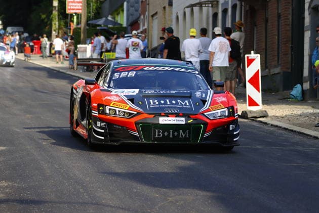 RECORD DATE NOT STATED 84 Christopher Haase (FER) Simon Reicher (AUT) Markus Winkelhock (GER), Audi R8 LMS GT3 Evo II, Team: Eastalent Racing (AUT) bei der Parade in den Strassen von Spa BEL, Motorsport, CrowdStrike 24H Of Spa, Spa-Francorchamps, Circuit Spa-Francorchamps, Belgien, Mittwoch, Parade, 24.06.2026 BEL, Motorsport, CrowdStrike 24H Of Spa, Spa-Francorchamps, Circuit Spa-Francorchamps, Belgien, Mittwoch, Parade, 24.06.2026 Spa-Francorchamps *** 84 Christopher Haase FER Simon Reicher AUT Markus Winkelhock GER, Audi R8 LMS GT3 Evo II, Team Eastalent Racing AUT during the parade through the streets of Spa BEL, Motorsports, CrowdStrike 24H of Spa, Spa Francorchamps, Spa-Francorchamps Circuit, Belgium, Wednesday, parade, June 24, 2026 BEL, motorsports, CrowdStrike 24H of Spa, Spa-Francorchamps, Circuit de Spa-Francorchamps, Belgium, Wednesday, parade, June 24, 2026, Spa-Francorchamps Copyright: xEibner-Pressefoto JuergenxAugstx EP_JAT