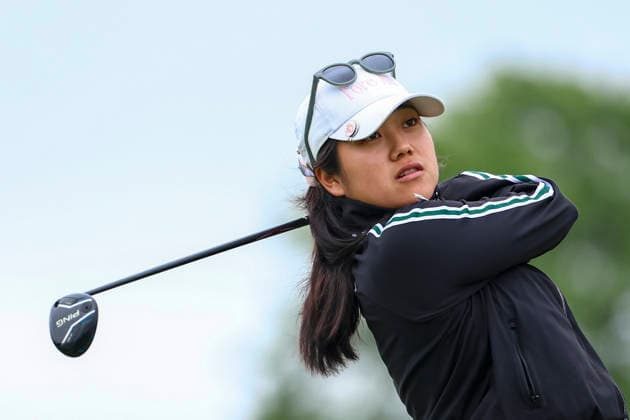 June 25, 2026, Chaska, Minnesota, United States: NATASHA ANDREA OON hits a drive at hole three. This is the first day of the 2026 KPMG WomenÃ¢â‚¬â ¢s PGA, Golf Herren Championship at Hazeltine National Golf Course in Chaska Minnesota. Chaska United States - ZUMAt166 20260625_zsp_t166_034 Copyright: xMichaelxTurnerx