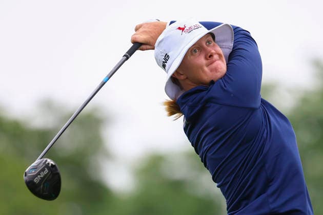 June 25, 2026, Chaska, Minnesota, United States: INGRID LINDBLAD watches her drive at tee three. This is the first day of the 2026 KPMG WomenÃ¢â‚¬â ¢s PGA, Golf Herren Championship at Hazeltine National Golf Course in Chaska Minnesota. 2026 KPMG WomenÃ¢â‚¬â ¢S PGA Championship - Day 1  - ZUMAt166 20260625_zsp_t166_046 Copyright: xMichaelxTurnerx