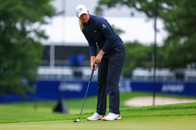 June 25, 2026, Chaska, Minnesota, United States: ANNA NORDQVIST putts at hole two. This is the first day of the 2026 KPMG WomenÃ¢â‚¬â ¢s PGA, Golf Herren Championship at Hazeltine National Golf Course in Chaska Minnesota. Chaska United States - ZUMAt166 20260625_zsp_t166_037 Copyright: xMichaelxTurnerx