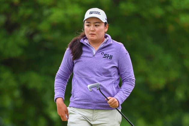 June 25, 2026, Chaska, Minnesota, United States: ALLISON CORPUZ looks on at hole two. This is the first day of the 2026 KPMG WomenÃ¢â‚¬â ¢s PGA, Golf Herren Championship at Hazeltine National Golf Course in Chaska Minnesota. Chaska United States - ZUMAt166 20260625_zsp_t166_039 Copyright: xMichaelxTurnerx