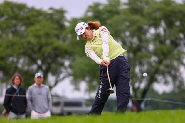 June 25, 2026, Chaska, Minnesota, United States: AYAKA FURUE hits a drive at hole two. This is the first day of the 2026 KPMG WomenÃ¢â‚¬â ¢s PGA, Golf Herren Championship at Hazeltine National Golf Course in Chaska Minnesota. Chaska United States - ZUMAt166 20260625_zsp_t166_045 Copyright: xMichaelxTurnerx