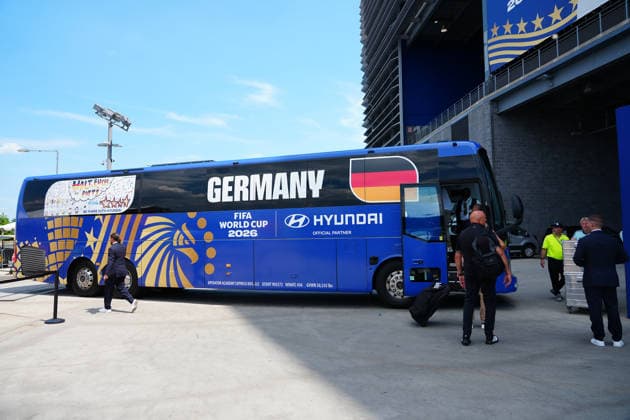 Football, 2026 FIFA World Cup, Germany national team, arrival at MetLife Stadium in East Rutherford #2