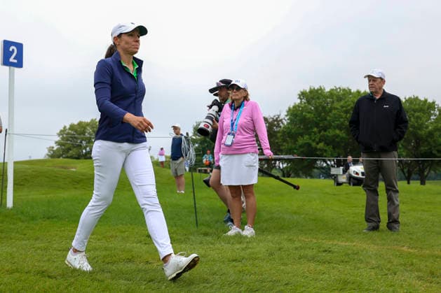 June 25, 2026, Chaska, Minnesota, United States: JOANNA COLE walks to the tee box at hole three. This is the first day of the 2026 KPMG WomenÃ¢â‚¬â ¢s PGA, Golf Herren Championship at Hazeltine National Golf Course in Chaska Minnesota. 2026 KPMG WomenÃ¢â‚¬â ¢S PGA Championship - Day 1  - ZUMAt166 20260625_zsp_t166_084 Copyright: xMichaelxTurnerx