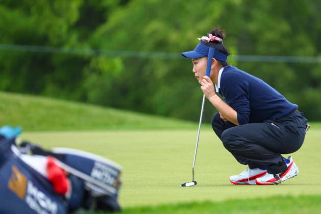 June 25, 2026, Chaska, Minnesota, United States: LUCY LI prepares to putt at hole two. This is the first day of the 2026 KPMG WomenÃ¢â‚¬â ¢s PGA, Golf Herren Championship at Hazeltine National Golf Course in Chaska Minnesota. 2026 KPMG WomenÃ¢â‚¬â ¢S PGA Championship - Day 1  - ZUMAt166 20260625_zsp_t166_090 Copyright: xMichaelxTurnerx