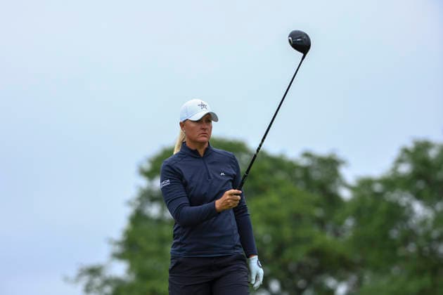 June 25, 2026, Chaska, Minnesota, United States: ANNA NORDQVIST prepares for her drive at hole three. This is the first day of the 2026 KPMG WomenÃ¢â‚¬â ¢s PGA, Golf Herren Championship at Hazeltine National Golf Course in Chaska Minnesota. Chaska United States - ZUMAt166 20260625_zsp_t166_064 Copyright: xMichaelxTurnerx
