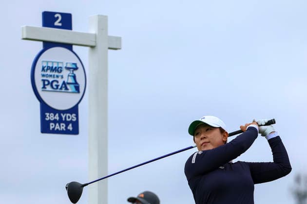 June 25, 2026, Chaska, Minnesota, United States: JIWON JEON tees off at hole two. This is the first day of the 2026 KPMG WomenÃ¢â‚¬â ¢s PGA, Golf Herren Championship at Hazeltine National Golf Course in Chaska Minnesota. 2026 KPMG WomenÃ¢â‚¬â ¢S PGA Championship - Day 1  - ZUMAt166 20260625_zsp_t166_114 Copyright: xMichaelxTurnerx