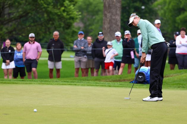 June 25, 2026, Chaska, Minnesota, United States: NELLY KORDA putts on the green at hole four. This is the first day of the 2026 KPMG WomenÃ¢â‚¬â ¢s PGA, Golf Herren Championship at Hazeltine National Golf Course in Chaska Minnesota. Chaska United States - ZUMAt166 20260625_zsp_t166_074 Copyright: xMichaelxTurnerx