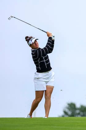 June 25, 2026, Chaska, Minnesota, United States: HANNAH GREEN hits a shot out of the rough at hole three. This is the first day of the 2026 KPMG WomenÃ¢â‚¬â ¢s PGA, Golf Herren Championship at Hazeltine National Golf Course in Chaska Minnesota. Chaska United States - ZUMAt166 20260625_zsp_t166_111 Copyright: xMichaelxTurnerx