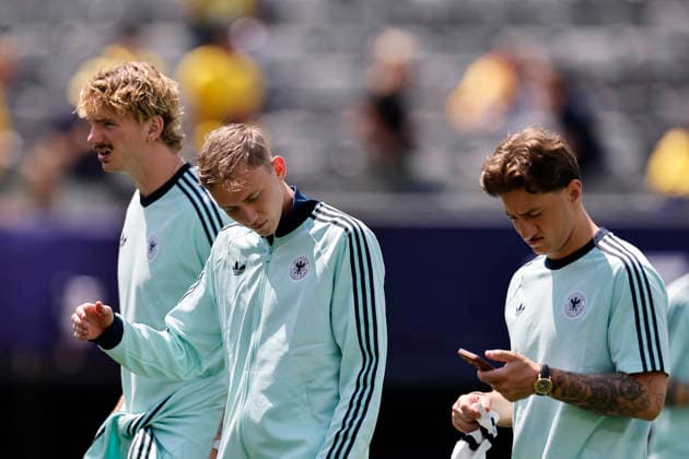 25.06.2026, Fussball, Herren, FIFA Weltmeisterschaft 2026, Vorrunde, Gruppe E, New York, Ecuador - Deutschland, Nick Woltemade (Deutschland), Maximilian Beier (Deutschland), Angelo Stiller (Deutschland) New York MetLife Stadium New York Vereinigte Staaten von Amerika (US) *** June 25, 2026, Soccer, Men s, 2026 FIFA World Cup, Group Stage, Group E, New York, Ecuador vs. Germany, Nick Woltemade (Germany), Maximilian Beier (Germany), Angelo Stiller (Germany), New York, MetLife Stadium, New York, United States of America, US Copyright: xSebastianxBachx