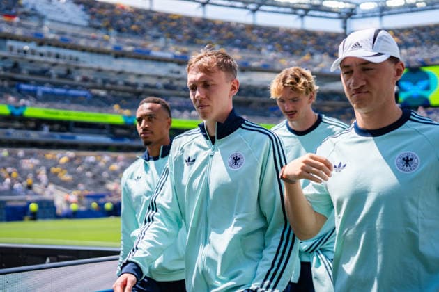 FIFA Fussball Weltmeisterschaft 2026, Gruppe E, Spiel 3, Ecuador vs Deutschand, 25.06.2026, Metlife-Stadion in New Jersey Jamie Leweling (Deutschland) Maximilian Beier (Deutschland) Nick Woltemade (Deutschland) Angelo Stiller (Deutschland) *** 2026 FIFA World Cup, Group E, Match 3, Ecuador vs. Germany, June 25, 2026, MetLife Stadium in New Jersey Jamie Leweling (Germany) Maximilian Beier (Germany) Nick Woltemade (Germany) Angelo Stiller (Germany) Copyright: xBahhoxKarax