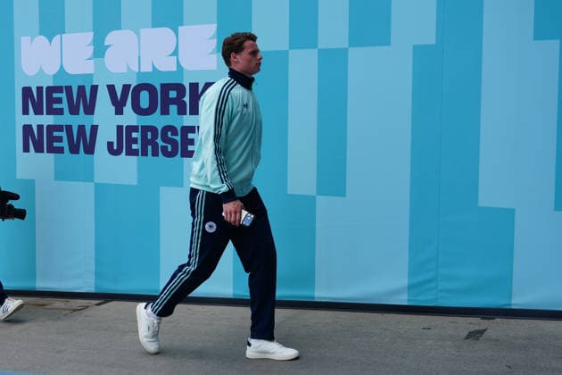 Trainings-Torwart Goalie Jonas Urbig (Deutschland Germany) - New York 25.06.2026: Deutschland vs. Ecuador, MetLife Stadium, World Cup 26 Gruppe E, 3. Spieltag *** Goalie Training: Jonas Urbig, Germany, New York, June 25, 2026, Germany vs. Ecuador, MetLife Stadium, World Cup 26, Group E, Matchday 3