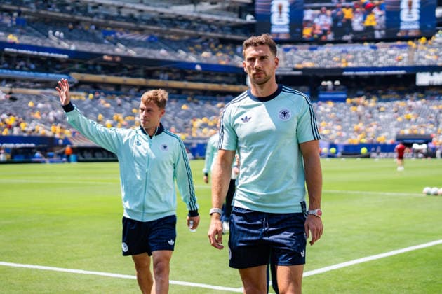 FIFA Fussball Weltmeisterschaft 2026, Gruppe E, Spiel 3, Ecuador vs Deutschand, 25.06.2026, Metlife-Stadion in New Jersey Leon Goretzka (Deutschland) Joshua Kimmich (Deutschland) *** 2026 FIFA World Cup, Group E, Match 3, Ecuador vs. Germany, June 25, 2026, MetLife Stadium in New Jersey Leon Goretzka (Germany) Joshua Kimmich (Germany) Copyright: xBahhoxKarax