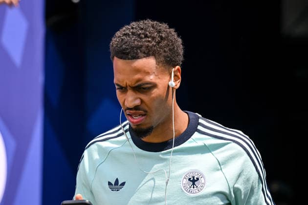 Felix Nmecha (Germany) Looks on during the FIFA World Cup, WM, Weltmeisterschaft, Fussball 2026 Group I match between Norway and Senegal at New York New Jersey Stadium on June 22, 2026 in East Rutherford, United States. (Photo by Harry Langer DeFodi Images) - *** Felix Nmecha of Germany watches the FIFA World Cup 2026 Group I match between Norway and Senegal at New York New Jersey Stadium on June 22, 2026, in East Rutherford, United States. Photo by Harry Langer, DeFodi Images