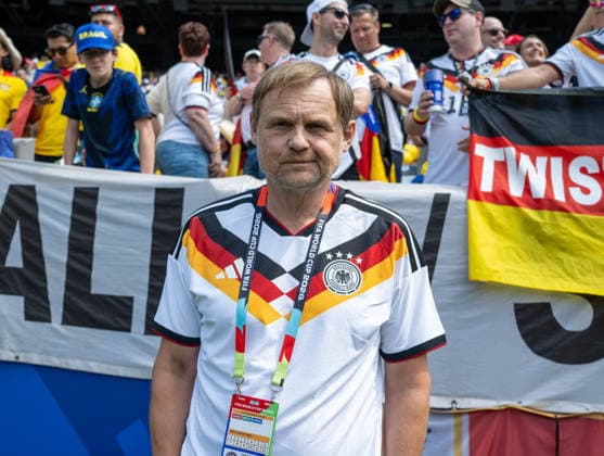 Fußball, Herren, FIFA World Cup, WM, Weltmeisterschaft, Fussball 2026, Spiel in New York New Jersey, Ecuador - Deutschland (Gruppe E, 3. Spieltag), Adidas-CEO Bjorn Gulden (Vorstandsvorsitzender) im Stadion, 25.06. 2026, *** Soccer, Men s, 2026 FIFA World Cup, Match in New York and New Jersey, Ecuador vs. Germany, Group E, Matchday 3, Adidas CEO Björn Gulden, Chairman of the Board, at the stadium, June 25, 2026, Copyright: xMatthiasxKochx