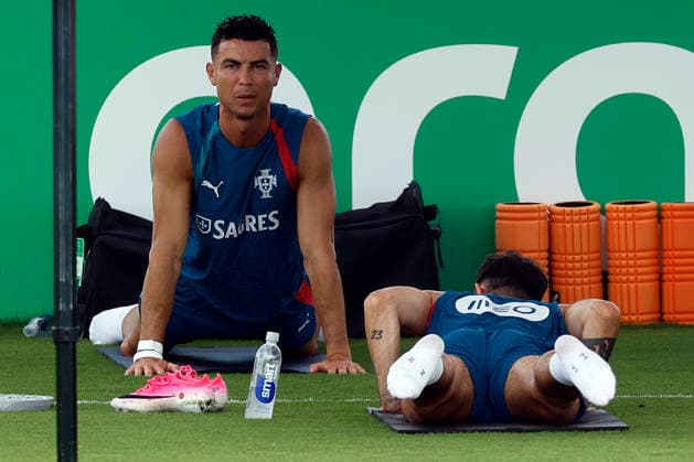 Portugal s Cristiano Ronaldo attends a training session at Palm Beach, Florida, USA 25 June 2026. Portugal s training session !ACHTUNG: NUR REDAKTIONELLE NUTZUNG!  Copyright: xAlbertoxEstévezx GRAF5951 20260625-55020710212_1