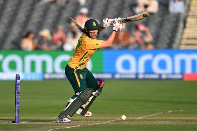 South Africa Women v Netherlands Women, ICC Women s T20 World Cup Annerie Dercksen of South Africa plays an attacking shot during the ICC Women s T20 World Cup match between South Africa Women and Netherlands Women at the Seat Unique Stadium, Bristol, UK on 25 June 2026. Bristol Seat Unique Stadium Gloucestershire UK Editorial use only , Copyright: xGrahamxHuntx PSI-24401-0070
