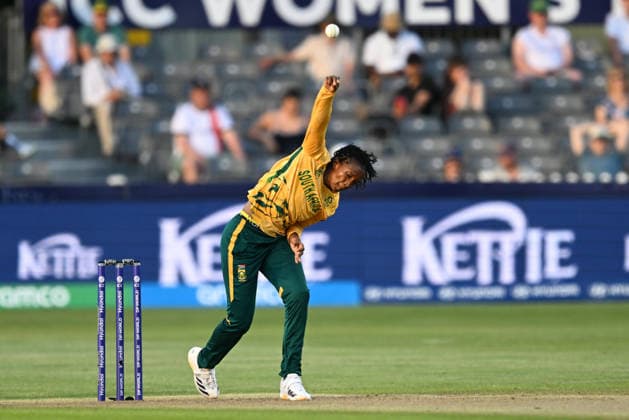 South Africa Women v Netherlands Women, ICC Women s T20 World Cup Ayabonga Khaka of South Africa bowling during the ICC Women s T20 World Cup match between South Africa Women and Netherlands Women at the Seat Unique Stadium, Bristol, UK on 25 June 2026. Bristol Seat Unique Stadium Gloucestershire UK Editorial use only , Copyright: xGrahamxHuntx PSI-24401-0079