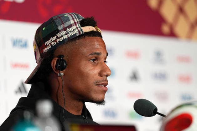 press conference, PK, Pressekonferenz ahead of Senegal v Iraq - 2026 FIFA World Cup, WM, Weltmeisterschaft, Fussball TORONTO, CANADA - JUNE 25 : Ismail Jakobs of Senegal attends a press conference one day ahead of their Group I match against Iraq at the 2026 FIFA World Cup in Toronto, Ontario, Canada on June 25, 2026. Mert Alper Dervis Anadolu Ontario Canada. Editorial use only. Please get in touch for any other usage.  Copyright: x2026xAnadoluxMertxAlperxDervisx