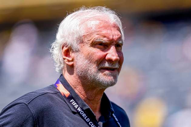 former international Rudi Völler of Germany looks on , Group E - FIFA World Cup, WM, Weltmeisterschaft, Fussball 2026, Ecuador v Germany, New York New Jersey Stadium, June 25, 2026, East Rutherford, United States.