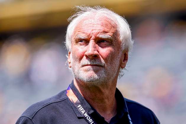 former international Rudi Völler of Germany looks on , Group E - FIFA World Cup, WM, Weltmeisterschaft, Fussball 2026, Ecuador v Germany, New York New Jersey Stadium, June 25, 2026, East Rutherford, United States.