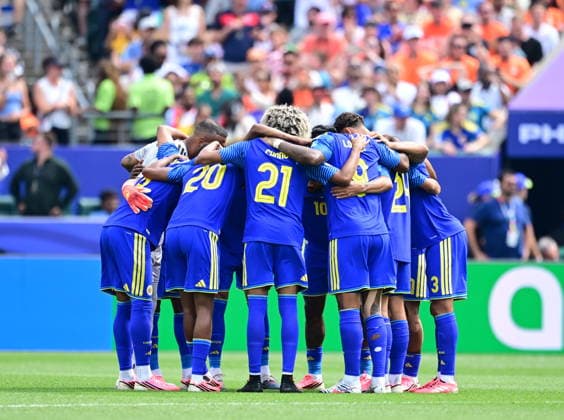 Curacao v Ivory Coast - FIFA World Cup, WM, Weltmeisterschaft, Fussball 2026 - Group E PHILADELPHIA, USA - JUNE 25: Players of Curacao huddle prior the 2026 FIFA World Cup First Stage Group E match between Curacao and Ivory Coast at Lincoln Financial Field (Philadelphia Stadium) in Philadelphia, Pennsylvania, United States on June 25, 2026. Abdulhamid Hosbas Anadolu Pennsylvania United States. Editorial use only. Please get in touch for any other usage.  Copyright: x2026xAnadoluxAbdulhamidxHosbasx