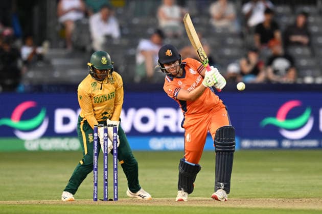 South Africa Women v Netherlands Women, ICC Women s T20 World Cup Sterre Kalis of Netherlands plays an attacking shot during the ICC Women s T20 World Cup match between South Africa Women and Netherlands Women at the Seat Unique Stadium, Bristol, UK on 25 June 2026. Bristol Seat Unique Stadium Gloucestershire UK Editorial use only , Copyright: xGrahamxHuntx PSI-24401-0119
