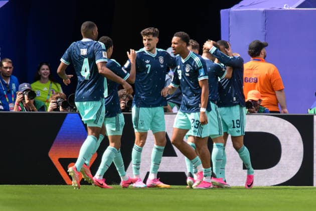 Fußball, WM 2026, 20260625, Ecuador - Deutschland. Im Bild Tor 0:1 Torjubel. East Rutherford New-York-New-Jersey-Stadion New Jersey Vereinigte Staaten von Amerika *** Soccer, 2026 World Cup, 20260625, Ecuador vs. Germany; Pictured: Goal 0-1, goal celebration, East Rutherford, New York, New Jersey, stadium, New Jersey, United States of America Copyright: Passion2Press MarkusxFischerx