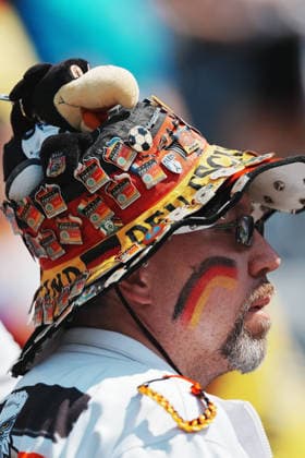 (260626) -- NEW JERSEY, June 26, 2026 -- A fan of Germany is seen before the group E match between Ecuador and Germany at the 2026 FIFA World Cup, WM, Weltmeisterschaft, Fussball at New York New Jersey Stadium in New York, the United States, June 25, 2026. ) (SP)U.S.-NEW JERSEY-FOOTBALL-FIFA WORLD CUP-GROUP E-ECU VS GER XuxChang 