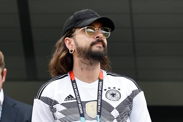 25.06.2026, Fussball, Herren, FIFA Weltmeisterschaft 2026, Vorrunde, Gruppe E, New York, Ecuador - Deutschland, Der Mann von Heidi Klum: Tom Kaulitz New York MetLife Stadium New York Vereinigte Staaten von Amerika (US) *** June 25, 2026, Soccer, Men s, 2026 FIFA World Cup, Group Stage, Group E, New York, Ecuador vs. Germany, Heidi Klum s husband Tom Kaulitz, MetLife Stadium, New York, United States of America, US Copyright: xSebastianxBachx
