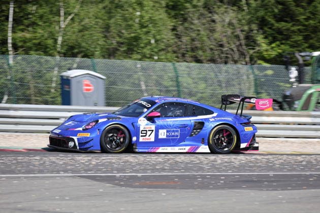 RECORD DATE NOT STATED 97 Michelle Gatting (DNK) Antares Au (HKG) Martin Rump (LET) Sven Mueller (GER), Porsche 911 GT3 R Evo, Team: Rutronic Racing (GER) BEL, Motorsport, CrowdStrike 24H Of Spa, Spa-Francorchamps, Circuit Spa-Francorchamps, Belgien, Training, Donnerstag, 25.06.2026 BEL, Motorsport, CrowdStrike 24H Of Spa, Spa-Francorchamps, Circuit Spa-Francorchamps, Belgien, Training, Donnerstag, 25.06.2026 Spa-Francorchamps *** 97 Michelle Gatting (DNK) Antares Au (HKG) Martin Rump (LET) Sven Mueller (GER), Porsche 911 GT3 R Evo, Team Rutronic Racing (GER BEL), Motorsports, CrowdStrike 24H of Spa, Spa-Francorchamps, Circuit Spa Francorchamps, Belgium, Practice, Thursday, June 25, 2026 BEL, Motorsports, CrowdStrike 24H of Spa, Spa Francorchamps, Spa-Francorchamps Circuit, Belgium, Practice, Thursday, June 25, 2026, Spa-Francorchamps Copyright: xEibner-Pressefoto JuergenxAugstx EP_JAT