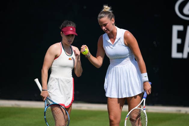 Lexus Eastbourne Open - Day Four Maia Lumsden of Great Britain and Isabelle Haverlag of the Netherlands compete in their quarterfinal doubles match against Eudice Chong of Hong Kong and Janice Tjen of Indonesia at the 2026 Lexus Eastbourne Open Women s tennis tournament at the Devonshire Park Lawn Tennis Club in Eastbourne, England, on June 25, 2026. Eastbourne United Kingdom  Copyright: xOwenxHammondx originalFilename:hammond-2026lexu260625_npxzW.jpg