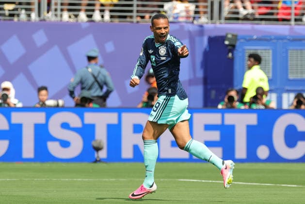 Leroy Sané of Germany celebrates a goal during a Group E match at the 2026 FIFA World Cup, WM, Weltmeisterschaft, Fussball between Ecuador and Germany at MetLife stadium in New Jersey, United States, 25 June 2026. FIFA World Cup 2026 - Group E - Ecuador vs Germany !ACHTUNG: NUR REDAKTIONELLE NUTZUNG!  Copyright: xSebastiaoxMoreirax GR4497 0860038189st