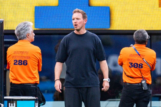 FIFA Fussball Weltmeisterschaft 2026, Gruppe E, Spiel 3, Ecuador vs Deutschand, 25.06.2026, Metlife-Stadion in New Jersey Julian Nagelsmann (Deutschland) unzufrieden unglücklich enttäuscht sauer *** 2026 FIFA World Cup, Group E, Match 3, Ecuador vs. Germany, June 25, 2026, MetLife Stadium in New Jersey Julian Nagelsmann Germany dissatisfied, unhappy, disappointed, angry Copyright: xBahhoxKarax