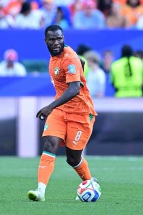 Curacao v Ivory Coast - FIFA World Cup, WM, Weltmeisterschaft, Fussball 2026 - Group E PHILADELPHIA, USA - JUNE 25: Franck Kessio of Ivory Coast in action the 2026 FIFA World Cup First Stage Group E match between Curacao and Ivory Coast at Lincoln Financial Field (Philadelphia Stadium) in Philadelphia, Pennsylvania, United States on June 25, 2026. Abdulhamid Hosbas Anadolu Pennsylvania United States. Editorial use only. Please get in touch for any other usage.  Copyright: x2026xAnadoluxAbdulhamidxHosbasx