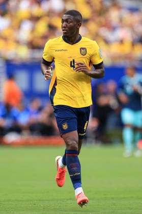 Football - FIFA World Cup, WM, Weltmeisterschaft, Fussball - Group E - Ecuador v Germany 25th June 2026 - FIFA World Cup - Group E - Ecuador v Germany - Joel Ordonez of Ecuador - Photo: Simon Stacpoole Offside. New Jersey USA *** Fußball – FIFA-Weltmeisterschaft, Gruppe E: Ecuador gegen Deutschland, 25. Juni 2026 – FIFA-Weltmeisterschaft, Gruppe E: Ecuador gegen Deutschland – Joel Ordonez aus Ecuador – Foto: Simon Stacpoole – Abseits – New Jersey, USA  Copyright: xSimonxStacpoolexOffside