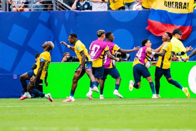FIFA Fussball Weltmeisterschaft 2026, Gruppe E, Spiel 3, Ecuador vs Deutschand, 25.06.2026, Metlife-Stadion in New Jersey Tor zum 2:1 durch Gonzalo Plata *** 2026 FIFA World Cup, Group E, Match 3, Ecuador vs. Germany, June 25, 2026, MetLife Stadium in New Jersey; Gonzalo Plata scores the goal to make it 2–1 Copyright: xBahhoxKarax