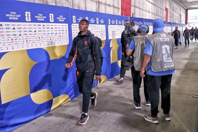KANSAS CITY, 25-06-2026, Kansas City Stadium, World Cup 2026 Match between Tunesia and The Netherlands. Picture Shows Denzell Dumfries Tunesia - Netherlands (World Cup 2026)  x204645622x Copyright: