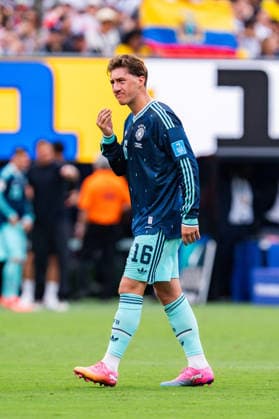 FIFA Fussball Weltmeisterschaft 2026, Gruppe E, Spiel 3, Ecuador vs Deutschand, 25.06.2026, Metlife-Stadion in New Jersey Angelo Stiller (Deutschland) *** 2026 FIFA World Cup, Group E, Match 3, Ecuador vs. Germany, June 25, 2026, MetLife Stadium in New Jersey, Angelo Stiller, Germany Copyright: xBahhoxKarax