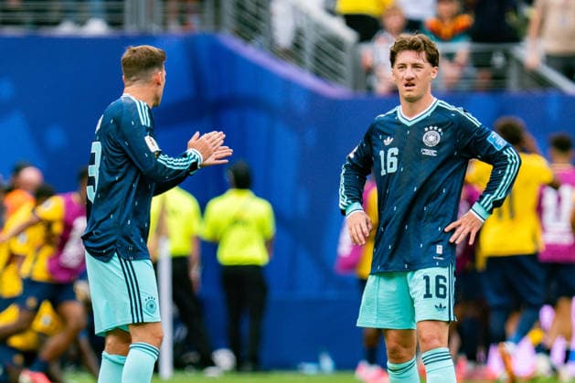 FIFA Fussball Weltmeisterschaft 2026, Gruppe E, Spiel 3, Ecuador vs Deutschand, 25.06.2026, Metlife-Stadion in New Jersey Tor zum 2:1 durch Gonzalo Plata Pascal Gross (Deutschland) Angelo Stiller (Deutschland) *** 2026 FIFA World Cup, Group E, Match 3, Ecuador vs. Germany, June 25, 2026, MetLife Stadium in New Jersey. Goal to make it 2–1 by Gonzalo Plata, Pascal Gross (Germany), Angelo Stiller (Germany) Copyright: xBahhoxKarax