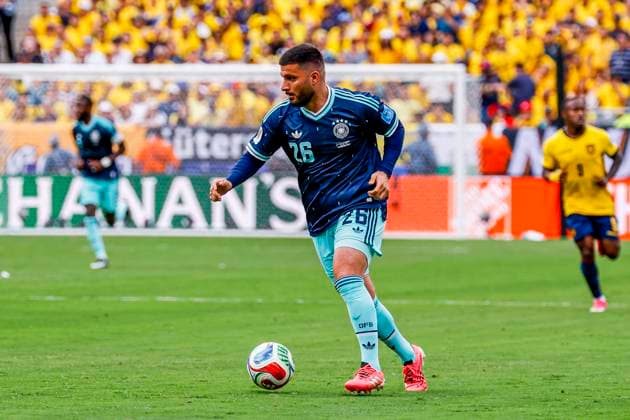 Deniz Undav of Germany dribbles with the ball , Group E - FIFA World Cup, WM, Weltmeisterschaft, Fussball 2026, Ecuador v Germany, New York New Jersey Stadium, June 25, 2026, East Rutherford, United States.