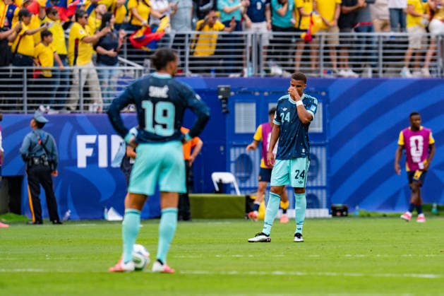 FIFA Fussball Weltmeisterschaft 2026, Gruppe E, Spiel 3, Ecuador vs Deutschand, 25.06.2026, Metlife-Stadion in New Jersey Tor zum 2:1 durch Gonzalo Plata Leroy Sane (Deutschland) Malick Thiaw (Deutschland) *** 2026 FIFA World Cup, Group E, Match 3, Ecuador vs. Germany, June 25, 2026, MetLife Stadium in New Jersey. Goal to make it 2–1 by Gonzalo Plata (Germany) and Leroy Sané (Germany), Malick Thiaw (Germany) Copyright: xBahhoxKarax