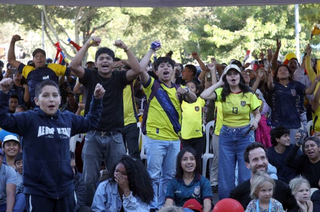 Football, 2026 FIFA World Cup, Ecuador v Germany, public viewing in Cuenca