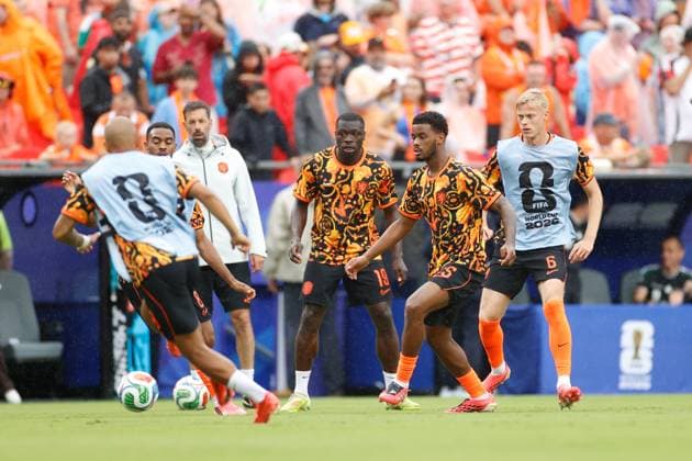 KANSAS CITY, 25-06-2026, Kansas City Stadium, World Cup 2026 Match between Tunesia and The Netherlands. Picture Shows Netherlands player Jorrel Hato Tunesia - Netherlands (World Cup 2026)  x204646570x Copyright: