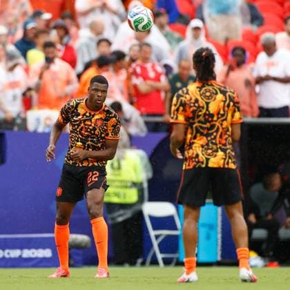 KANSAS CITY, 25-06-2026, Kansas City Stadium, World Cup 2026 Match between Tunesia and The Netherlands. Picture Shows Netherlands player Denzel Dumfries Tunesia - Netherlands (World Cup 2026)  x204646641x Copyright: